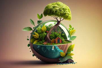 taking care of the earth concept illustrationRelated tags. Generative Ai