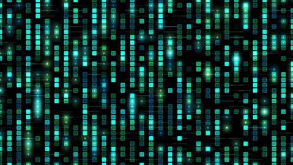 Wall Mural - Neon-colored green dots scroll right with flashing at 60fps.