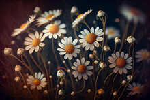 Whimsical Image Of Dainty Chamomile Flowers