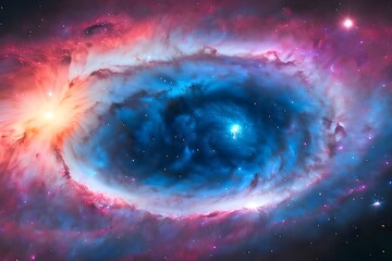 Wall Mural - colorful galaxy or blue galaxy or pink galaxy