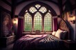 Royal Comfort in a Medieval Bedchamber: A Pillow-Soft Bed and Candle-Lit Palace: Generative AI