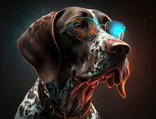 Tennessee German Shorthair Pointer Pup Generative AI