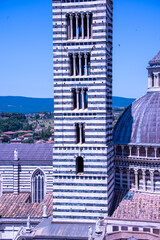 Poster - Siena Cathedral (Italian: Duomo di Siena) is a medieval church in Siena, Italy, dedicated from its earliest days as a Roman Catholic Marian church, and now dedicated to the Assumption of Mary.