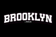 brooklyn design vector typography varsity for print t shirt
