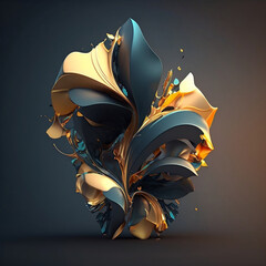 Vector gold design abstract