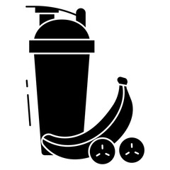 Sticker - protein shake icon