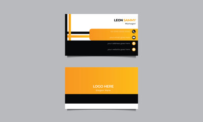 Wall Mural - Exclusive and modern name card template set. Vector visiting card design.
