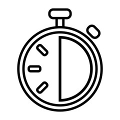Poster - Timer line icon. Countdown timer symbol. Timer. Stopwatch. Vector illustration isolated on white background.