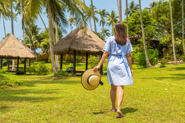 Wall Mural - Gazebo at Luxury tropical resort