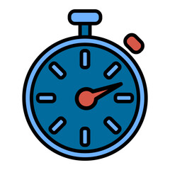 Poster - Timer icon. Countdown timer symbol. Timer. Stopwatch. Modern icon in a flat design. Vector illustration isolated on white background.