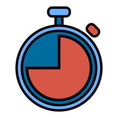 Poster - Timer icon. Countdown timer symbol. Timer. Stopwatch. Modern icon in a flat design. Vector illustration isolated on white background.
