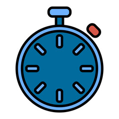 Poster - Timer icon. Countdown timer symbol. Timer. Stopwatch. Modern icon in a flat design. Vector illustration isolated on white background.