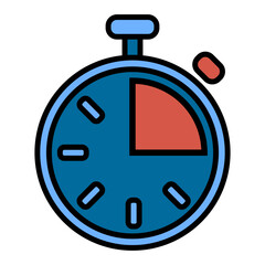 Poster - Timer icon. Countdown timer symbol. Timer. Stopwatch. Modern icon in a flat design. Vector illustration isolated on white background.
