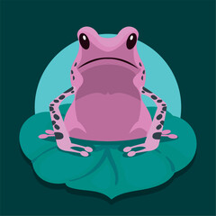 Wall Mural - purple frog amphibian
