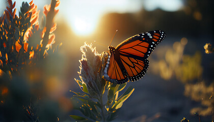 one monarch butterfly