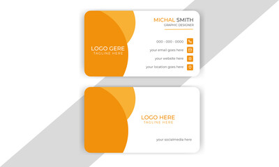 Wall Mural - Business card, Modern card design, Creative and Clean Business Card Template