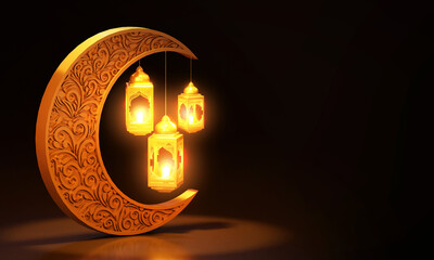 Wall Mural - 3d Islam Ramadan Background