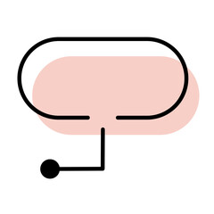 Poster - bubble text with shadow