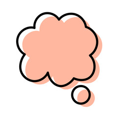 Poster - cloud bubble icon
