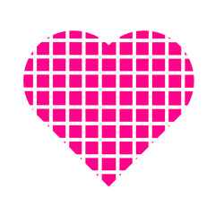 Poster - pink heart isolated