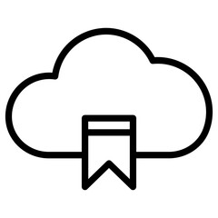 Sticker -  save cloud computing icon