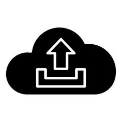 Sticker - upload  cloud computing icon