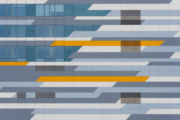 Exterior of modern architecture. Building abstract background