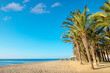 Beach in Torremolinos. Andalusia, Spain