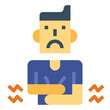 © smalllike - stomach ache flat icon style