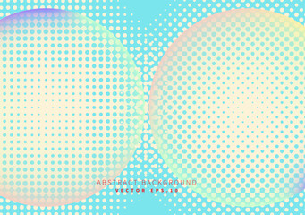 Wall Mural - soap bubble with halftone particle dots technology science theme modern art background use for advertisment poster website banner landing page product package design vector eps.