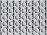 Fototapeta Sport - Texture of gray plastic circles. Geometric pattern made of plastic.