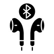 Bluetooth Headphones Icon Style