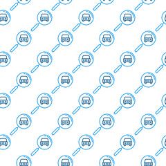 Poster - Car Rental Search vector Find Cheap Car Rentals seamless pattern