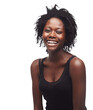 © peopleimages.com - The beautiful black woman treated herself to a relaxing hair growth treatment and skincare routine, which was then followed by a refreshing makeup and cosmetics session isolated on a png background