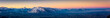 Berchtesgadener Alpen mit Watzmann über der Stadt Salzburg am Morgen im Winter