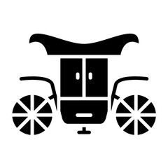 Wall Mural - Carriage Icon Style