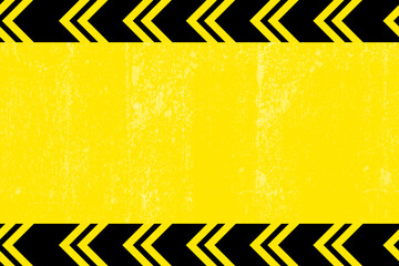 Black and yellow warning line striped rectangular background, warning to be careful of the potential danger vector template sign border