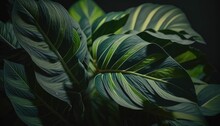 Leaves Background Generative AI