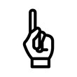 © Tere II - pointing icon or logo isolated sign symbol vector illustration - high quality black style vector icons