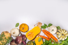 Autumn Cooking, Organic Farm Food Background