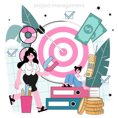 Poster - business analyst. financial operation optimization, marketing strategy