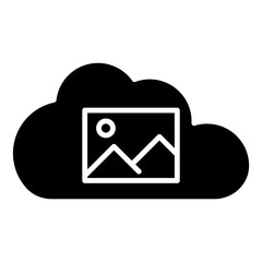 Canvas Print -  picture cloud computing icon