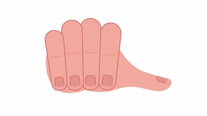 Poster - Animated fingers tapping loader. Nervous hand gesture. Waiting. 4K video footage with alpha channel transparency. Download, upload progress. Color cartoon style loading animation for web design
