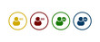 © buayacreative - voice icon vector illustration. people with voice concept. Colorful icon concept.