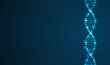 DNA. Medical science, genetic biotechnology, chemistry biology. Innovation technology concept and nano technology background