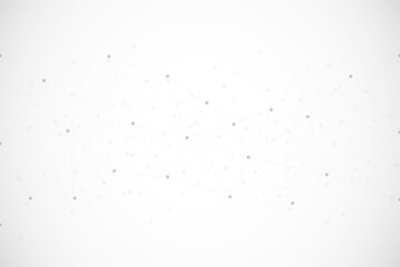 Geometric connected abstract background. Connecting dots and lines. Technology background