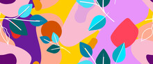 Bold Pattern Tropical Leaf Jungle Modern Motif