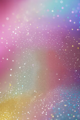 Wall Mural - generative ai illustration. abstract background with multicolored glitter. festive defocused lights.