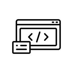 coding icon for your website design, logo, app, UI. 