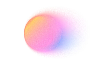 Poster - Gradient background, color gradation circle with grain noise texture, vector holographic blur. Abstract color gradient blend mesh of pink purple neon iridescent colors